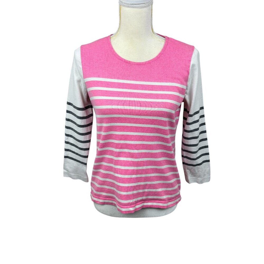 J. Crew striped top, size XS, colorful, school, long sleeves, dressy, classic